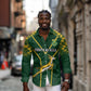 Custom South Africa Rugby Long Sleeve Button Shirt Go Champions Springboks