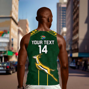 Custom South Africa Rugby Men Tank Top Go Champions Springboks