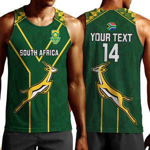 Custom South Africa Rugby Men Tank Top Go Champions Springboks