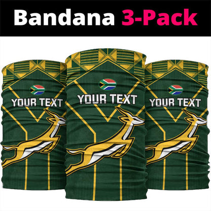 Custom South Africa Rugby Neck Gaiter Go Champions Springboks LT14