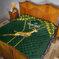 Custom South Africa Rugby Quilt Go Champions Springboks