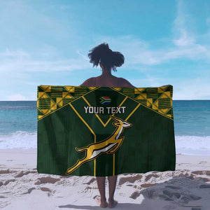 Custom South Africa Rugby Sarong Go Champions Springboks