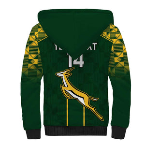 Custom South Africa Rugby Sherpa Hoodie Go Champions Springboks