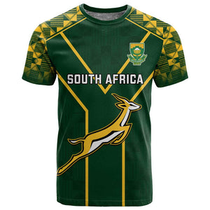 Custom South Africa Rugby T shirt Go Champions Springboks