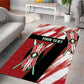 Custom Kenya Rugby Sevens Area Rug Maasai Shield With African Pattern