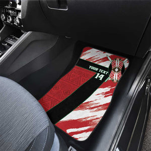 Custom Kenya Rugby Sevens Car Mats Maasai Shield With African Pattern