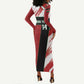 Custom Kenya Rugby Sevens Long Sleeve Bodycon Dress Maasai Shield With African Pattern LT14