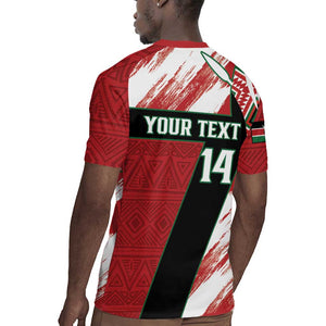 Custom Kenya Rugby Sevens Rugby Jersey Maasai Shield With African Pattern