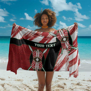 Custom Kenya Rugby Sevens Sarong Maasai Shield With African Pattern