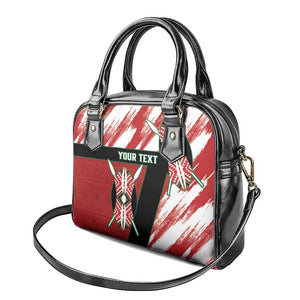 Custom Kenya Rugby Sevens Shoulder Handbag Maasai Shield With African Pattern