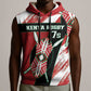 Custom Kenya Rugby Sevens Sleeveless Hoodie Maasai Shield With African Pattern - African Pride