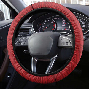 Kenya Rugby Sevens Steering Wheel Cover Maasai Shield With African Pattern