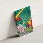 Monument de la Reunification Cameroun Canvas Wall Art Coat Of Arms With Lily Flowers