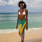 Monument de la Reunification Cameroun Sarong Coat Of Arms With Lily Flowers