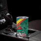Monument de la Reunification Cameroun Tumbler Cup Coat Of Arms With Lily Flowers