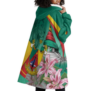 Monument de la Reunification Cameroun Wearable Blanket Hoodie Coat Of ...