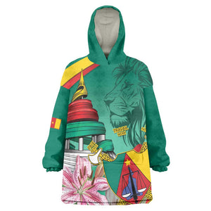 Monument de la Reunification Cameroun Wearable Blanket Hoodie Coat Of ...