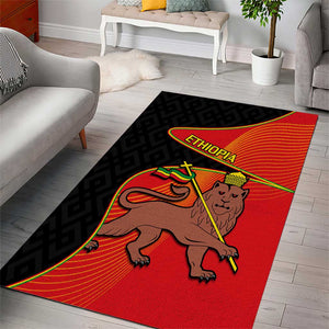 Ethiopia Derg Downfall Day Area Rug Ethiopian Lion of Judah