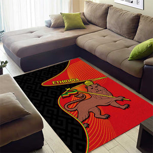 Ethiopia Derg Downfall Day Area Rug Ethiopian Lion of Judah