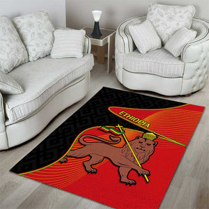 Ethiopia Derg Downfall Day Area Rug Ethiopian Lion of Judah