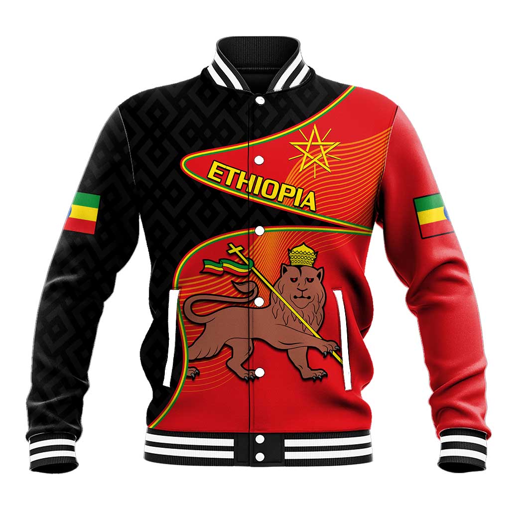 Ethiopia Derg Downfall Day Baseball Jacket Ethiopian Lion of Judah LT14