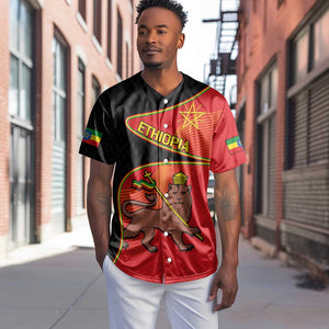 Ethiopia Derg Downfall Day Baseball Jersey Ethiopian Lion of Judah