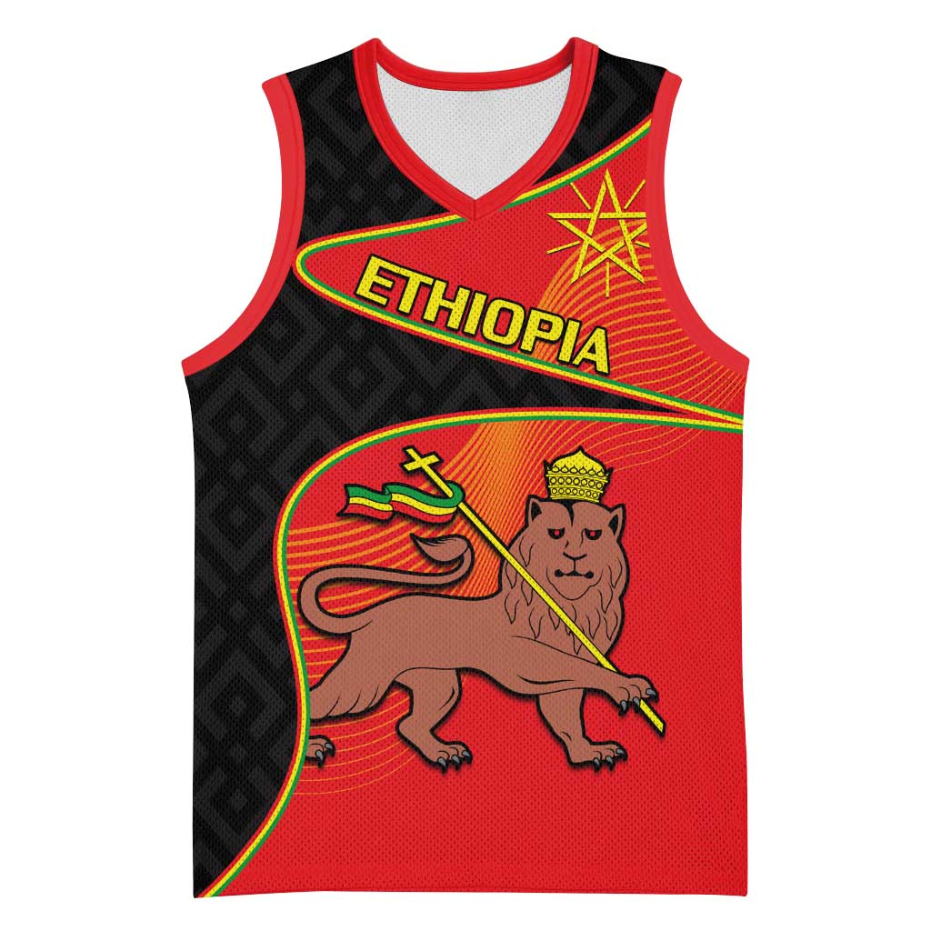 Ethiopia Derg Downfall Day Basketball Jersey Ethiopian Lion of Judah LT14