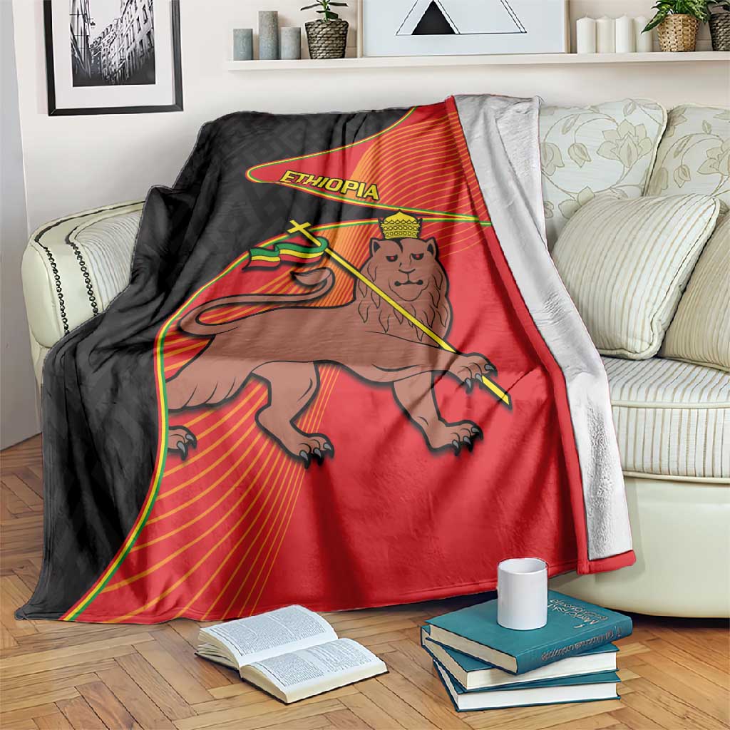 Ethiopia Derg Downfall Day Blanket Ethiopian Lion of Judah