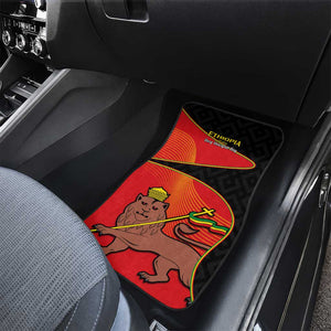 Ethiopia Derg Downfall Day Car Mats Ethiopian Lion of Judah