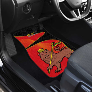 Ethiopia Derg Downfall Day Car Mats Ethiopian Lion of Judah