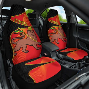 Ethiopia Derg Downfall Day Car Seat Cover Ethiopian Lion of Judah