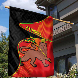 Ethiopia Derg Downfall Day Garden Flag Ethiopian Lion of Judah