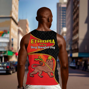 Ethiopia Derg Downfall Day Men Tank Top Ethiopian Lion of Judah