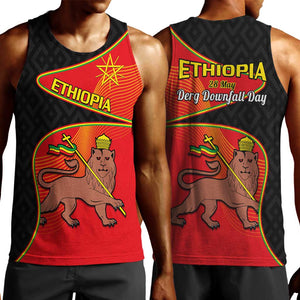 Ethiopia Derg Downfall Day Men Tank Top Ethiopian Lion of Judah