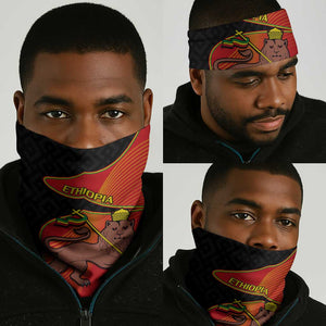 Ethiopia Derg Downfall Day Neck Gaiter Ethiopian Lion of Judah LT14