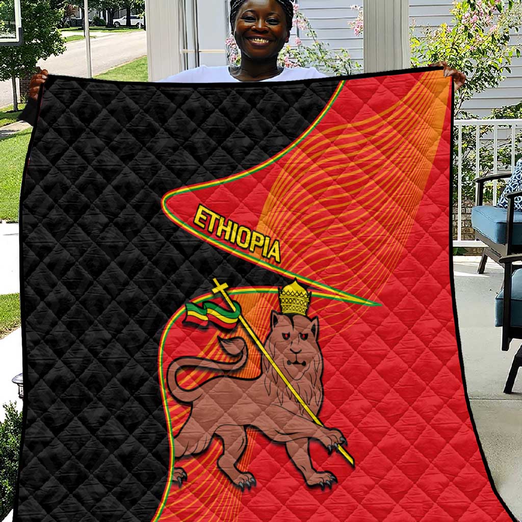 Ethiopia Derg Downfall Day Quilt Ethiopian Lion of Judah