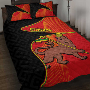 Ethiopia Derg Downfall Day Quilt Bed Set Ethiopian Lion of Judah