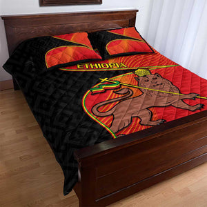 Ethiopia Derg Downfall Day Quilt Bed Set Ethiopian Lion of Judah