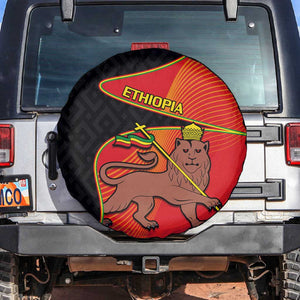 Ethiopia Derg Downfall Day Spare Tire Cover Ethiopian Lion of Judah