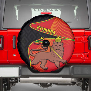 Ethiopia Derg Downfall Day Spare Tire Cover Ethiopian Lion of Judah