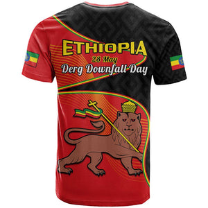 Ethiopia Derg Downfall Day T shirt Ethiopian Lion of Judah