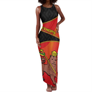 Ethiopia Derg Downfall Day Tank Maxi Dress Ethiopian Lion of Judah