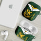 South Africa Rugby Custom AirPods Case Springboks Kente Rhino Symbol