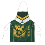 South Africa Rugby Custom Apron Springboks Kente Rhino Symbol