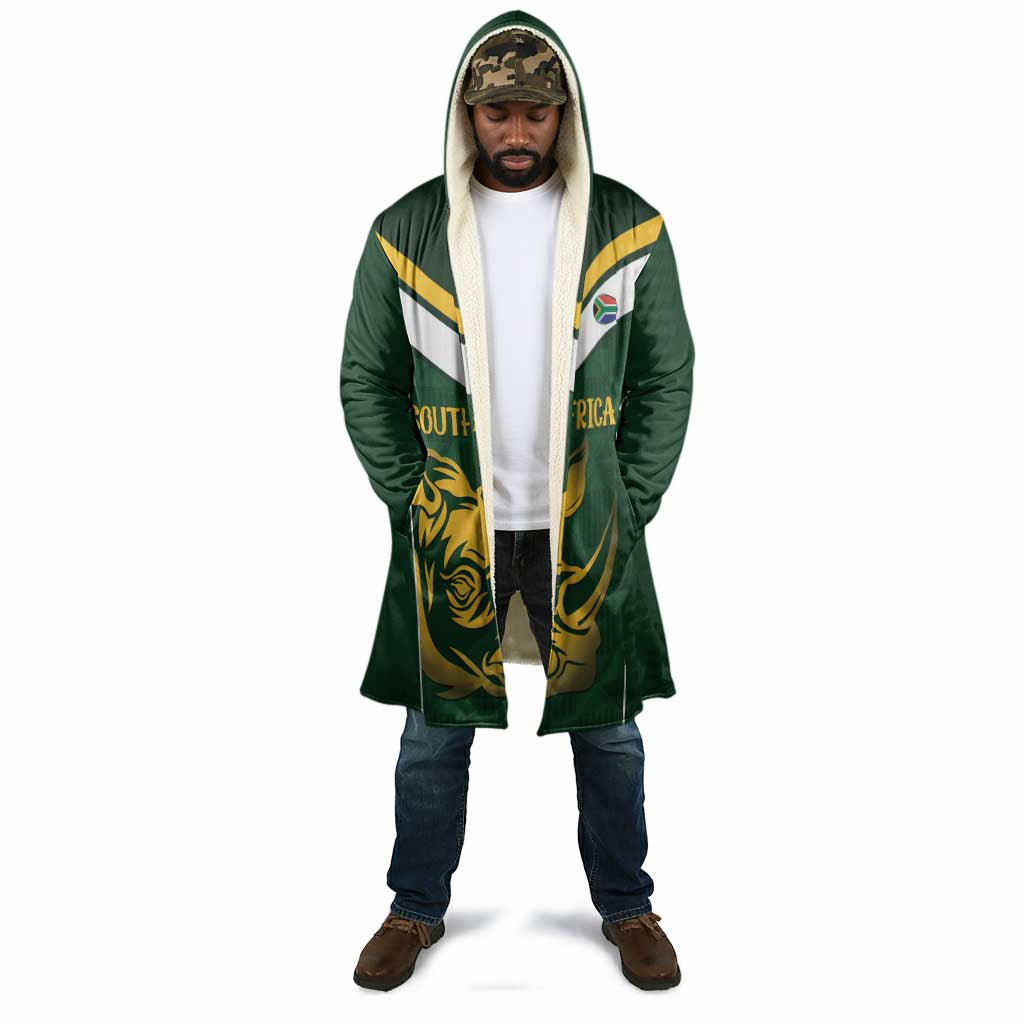 South Africa Rugby Custom Cloak Springboks Kente Rhino Symbol