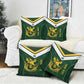 South Africa Rugby Custom Pillow Cover Springboks Kente Rhino Symbol