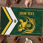 South Africa Rugby Custom Puzzle Springboks Kente Rhino Symbol