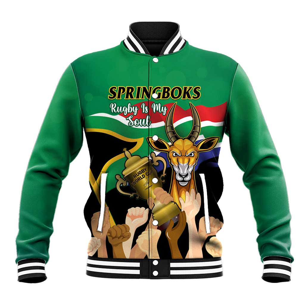 South Africa Special Holiday Baseball Jacket Springboks Champions Celebration Rugby Is My Soul LT14