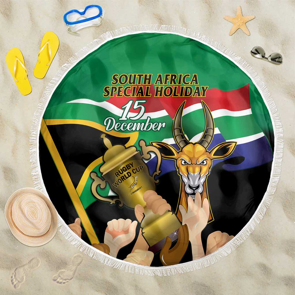 South Africa Special Holiday Beach Blanket Springboks Champions Celebration Rugby Is My Soul