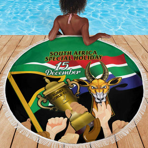 South Africa Special Holiday Beach Blanket Springboks Champions Celebration Rugby Is My Soul